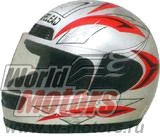 Шлем SAFEBET HF-101 чёрный глянцевый Q23B "S,M,L,XL,XXL" (интеграл)