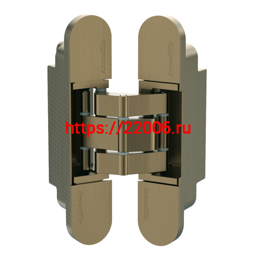 Петля Armadillo (Армадилло) скрытой установки U3D7800.VPG AB бронза TECH