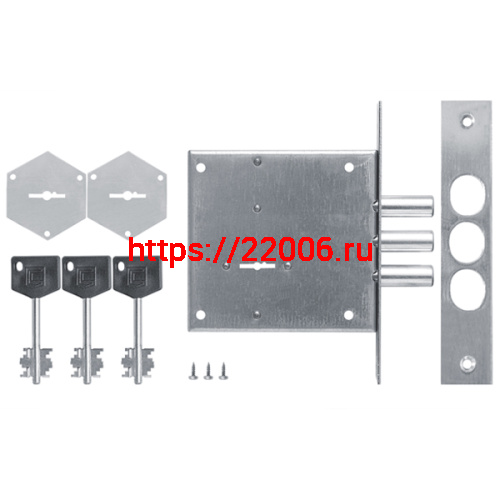 Замок kerberos (KERBEROS) врезной сувальдный 111.21.003, 3 кл. фото 3