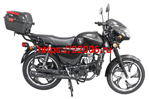 Мопед KT50 Alpha "Пегас" РЕСТАЙЛИНГ (Тюнинг) компл:ЛЮКС с обтекателем фары ЧЕРНЫЙ ГЛЯНЦЕВЫЙ