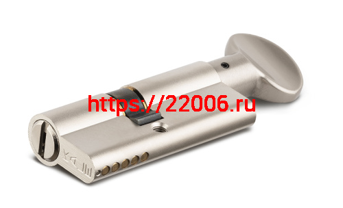 Цилиндровый механизм Kale kilit (Кале килит) с вертушкой 164 BM/80 (30+10+40) mm никель 5 кл. фото 3