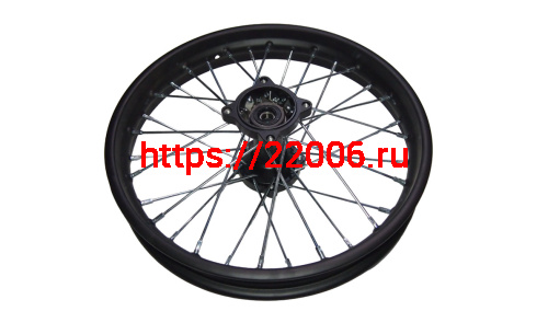 Обод 16" задний спицы, диск. тормоз 1,85-16  (ПИТ-БАЙК) X-MOTOS, под ось М15 (Y382801B01) фото 2