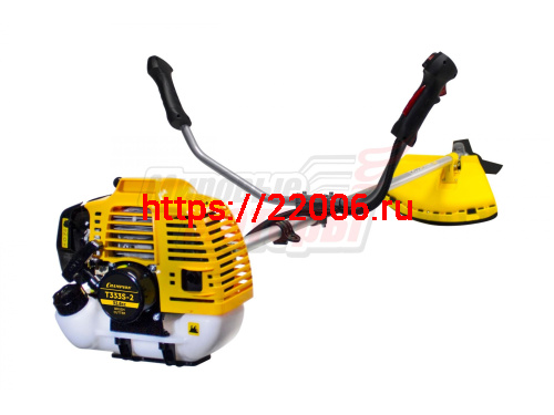 Мотокоса CHAMPION Т333S-2 (0.9кВт/1.22л.с,32.6см3,неразъемн.прямая штанга U-ручка,7.6кг)