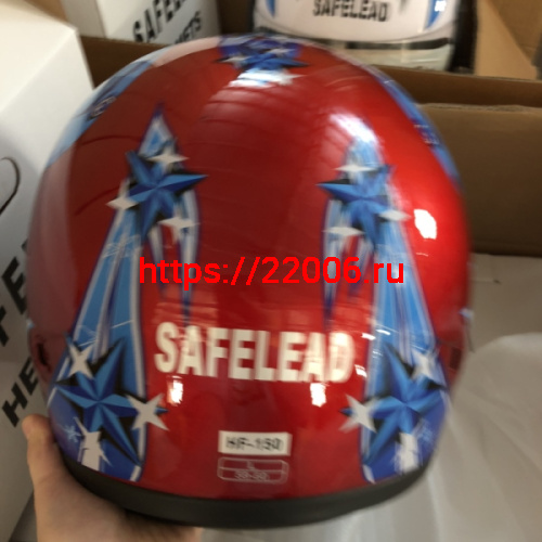 Шлем интеграл "Safelead" HF-150 NEW белый (BG), бургунди (DT), черный (Q30), размер M фото 5