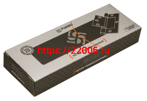 Петля Fuaro (Фуаро) универсальная без врезки IN4300W SB (300-2BB 100x2,5) мат. золото фото 2