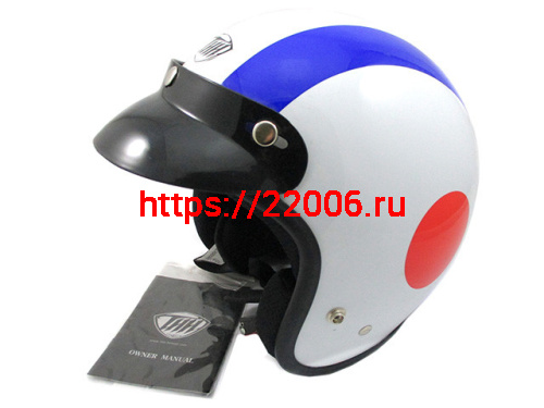 Мотошлем THH T-380 №7 white/blue (M)