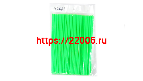 Накладки на спицы "Spoke Skins" 21/19 (компл.76шт) зеленый Накладки на спицы "Spoke Skins" 21/19 (компл.76шт) зеленый