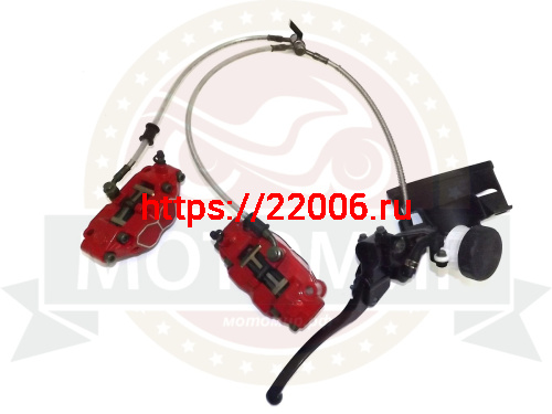 Гидравлика передняя в сборе FALCON SPEEDFIRE 250см3 (1 ручка)(RF2B808)(L-750mm, 2 поршня, 2 суппорт)