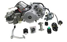 Двигатель 125см3 152FMI полуавтоматич. сцепление, (пер:3 вп+ 1 наз),(карб,CDI,кат.заж,алюм.цил) 49.9