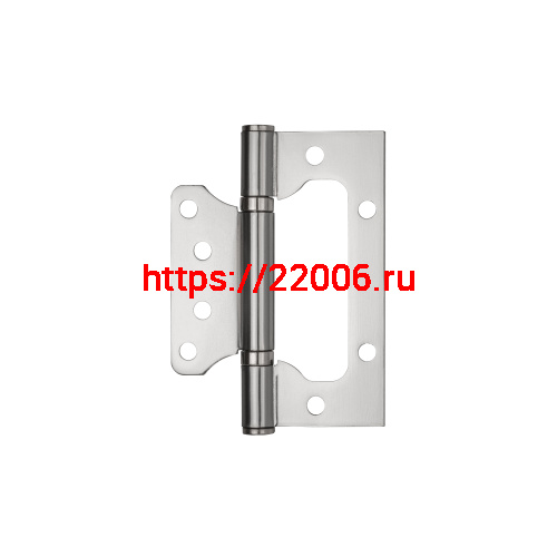 Петля Ajax (Аякс) универсальная без врезки IN4000W SSC (100/P-2B 100x2,3) сатин.хром