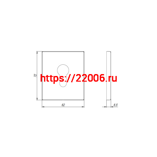 Накладка Armadillo (Армадилло) на цилиндр ESC.C.USS/K (ET Protector/USS) CP хром фото 3