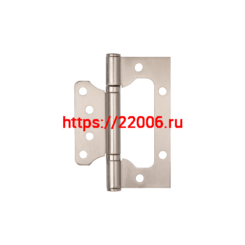 Петля Ajax (Аякс) универсальная без врезки IN4000W SN (100/P-2B 100x2,3) мат.никель