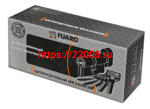 Цилиндровый Fuaro (Фуаро) механизм (R602/60) R6002Knob60(25+10+25) AB бронза 5Key с вертушкой фото 2