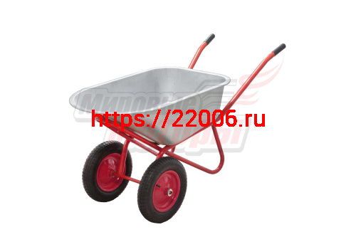 Тачка садово-строительная 2колеса 4,00-8" грузоподъем. 350кг, обьем 120л, усиленная ТЕХПРОМ