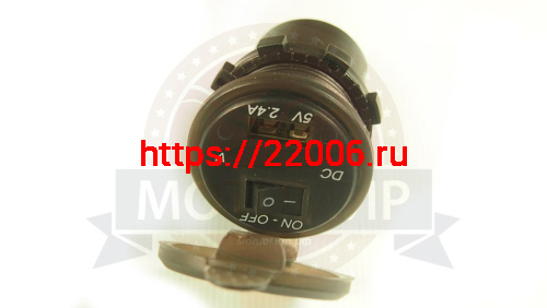 Гнездо USB с выключателем и вольтметром, 587 фото 4