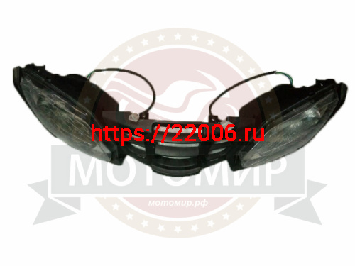 Фара ATV BEORN 200 / AVENGER / APACHE левая + правя 12V35W  в корпусе (НАБОР)