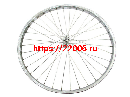 24" переднее колесо c втулкой алюминиевый обод 32Н