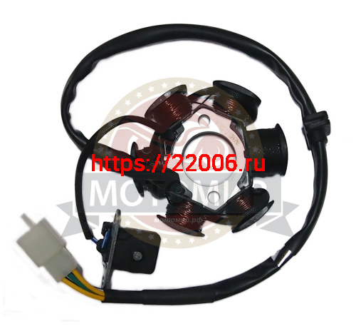 Зажигание 1P56 FMJ-2 голое (без маховика) (5+1) 5 проводов (Е7-6)