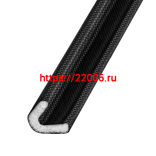 Уплотнитель Fuaro (Фуаро) самоклеящийся ADH/PPU-15x10mm, (ППУ 15х10 мм) BLACK черный 500m