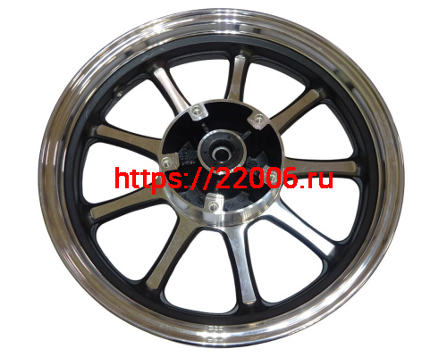 Обод 15" задний литой, барабан. тормоз 3,00-15 ROADSTER RA1 в сборе, ось D14 мм (51220-J0E6-000066) фото 2