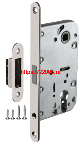 Замок межкомнатный Fuaro (Фуаро) под цилиндр MAGNET M85C-50 SN (матовый никель)