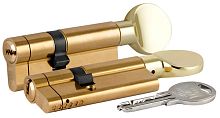 Цилиндровый Kale kilit (Кале килит) механизм со звуковой сигнализацией c вертушкой 164 AS/85 (35+10+40) mm латунь 5 кл.