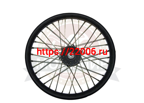 Обод 21" передний спицы,  диск. тормоз 1,85-21  (ПИТ-БАЙК250)  ось 12мм, 6 отв фото 2