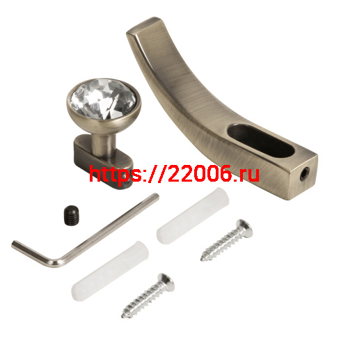 Крючок Ajax (Аякс) настенный MB-LM/K-004 ABG зеленая бронза фото 4