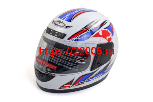 Шлем CONCORD XZF03 белый "S,M,L,XL,XXL" (интеграл) Шлем CONCORD XZF03 белый "S,M,L,XL,XXL" (интеграл)