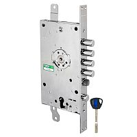 Замок Mottura (Моттура) врезной двухсистемный 3D KEY 3D.787-S (левый), ключ 40 мм