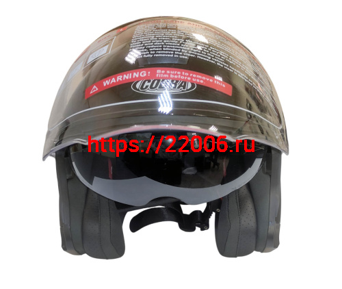 Шлем открытый COBRA EC H586, черный, размер S фото 2 Шлем открытый COBRA EC H586, черный, размер S фото 2