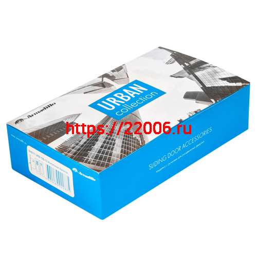 Защелка Armadillo (Армадилло) с ручками для раздвижных дверей SH.URB153.KIT011-BK (SH011 URB) BL-26 черный фото 2