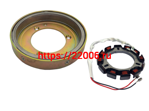 Катушка 178/186/188 ДИЗЕЛЬ на фару 12В (12 катушек) 7 А + маховик