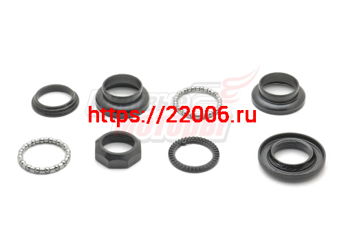 Детали рулевой колонки "Kenli" резьб.1"(22,2/30/27мм, общ.h=42мм ЧЕР)KL-B203(компл)