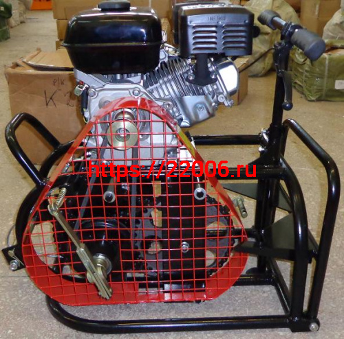 Мотолебедка "Бурлак" ML дв.Lifan 6,5 л.с. диск.сцепл. управл.ручное (МЛ) без НО.трос 50 м.(тяг.усилие 350 кг.)