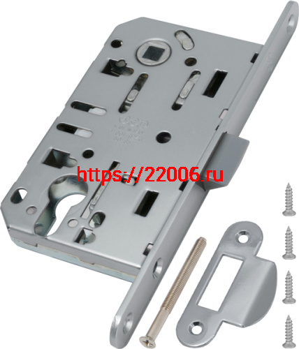 Корпус замка AGB (АГБ) под цилиндр MEDIANA EVOLUTION B01103.50.06.567 с отв. планкой B01000.13 (никель) фото 3