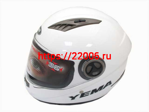 Мотошлем YM-827 белый (M)