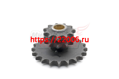 Блок звезд №3 редуктора Калуга (z20+z11+z11) (широкие звезды) под 2-х рядн. цепь Блок звезд №3 редуктора Калуга (z20+z11+z11) (широкие звезды) под 2-х рядн. цепь