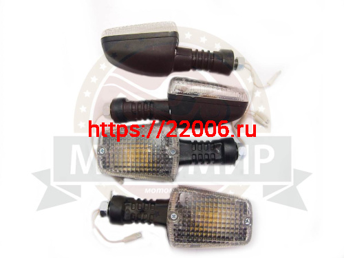 Боковой фонарь (BF-02)  квадратный белый без лампочек (ТСП) (компл. 4 шт) (Россия)