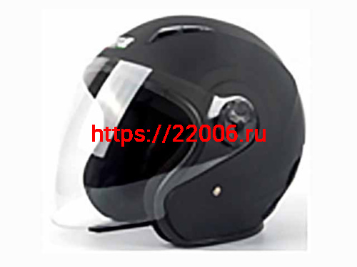 Мотошлем VIRTUE MD-207 открытый черный матовый (L)