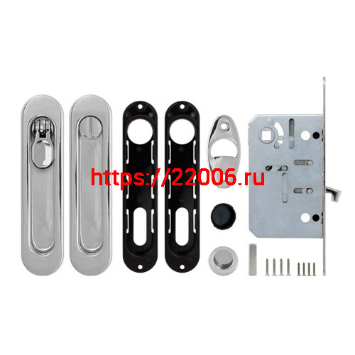 Набор Armadillo (Армадилло) для раздвижных дверей SH.LD152.KIT011-BK (SH011-BK) СP-8 хром фото 2