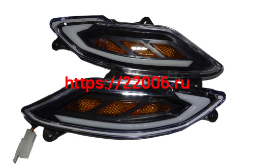 Боковой фонарь скутер SPARK (057/058) передний фото 2