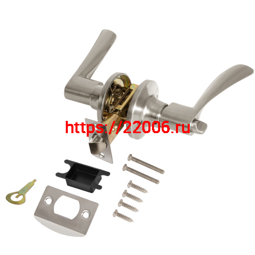 Ручка Punto (Пунто) защелка DK610/BL SN-BK (фик.) мат.никель фото 2