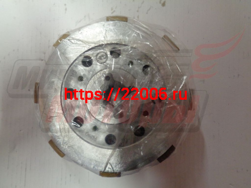 Диски сцепления YBR125 в сборе (металл+феродо) 8 пазов