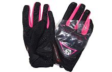 Перчатки женские SCOYCO (оригинал) МС-44W, черный с розовым, р-р XL