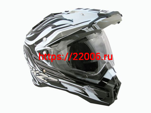 Мотошлем THH TX-27№1 white/black (M)