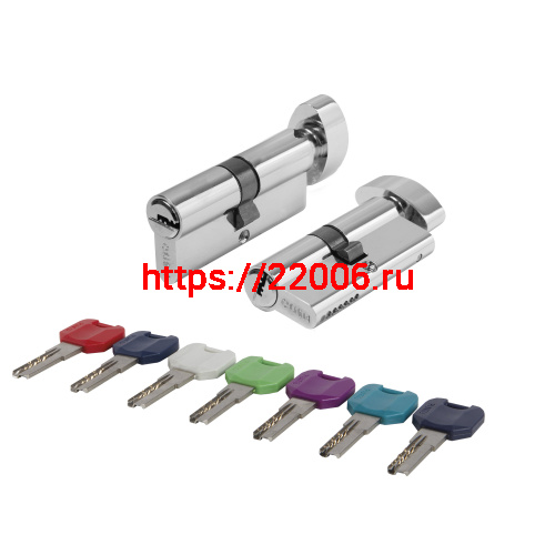 Цилиндровый Punto (Пунто) механизм MaxPro7002Knob70mm(30+10+30) CP хром 7key с вертушкой