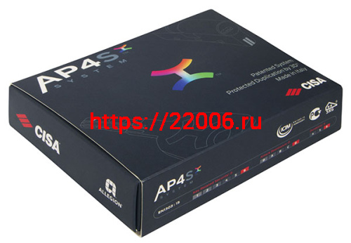 Цилиндровый Cisa (Чиза) механизм AP4S 0P3S1-36.12 (110 мм/45+10+55), НИКЕЛЬ фото 2