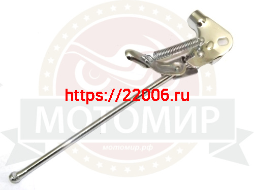 Подножка для велосипеда 28" хром большая с пружиной  (TRB-1242)