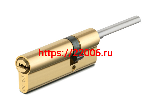 Цилиндровый механизм Kale kilit (Кале килит) под вертушку (дл.шток) 164 SX/76 (40+10+26) mm латунь 5 кл.